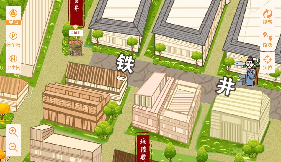 长安智慧景区：手绘地图与语音导览的完美融合